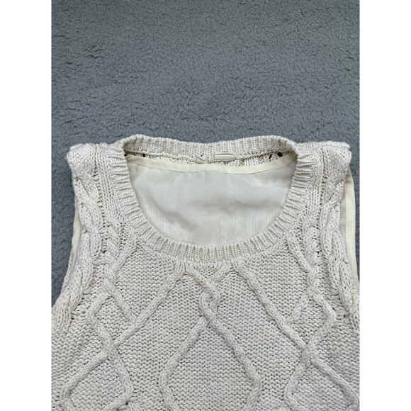 Anthropologie Moth sleeveless cable knit sweater size small - Picture 4 of 6
